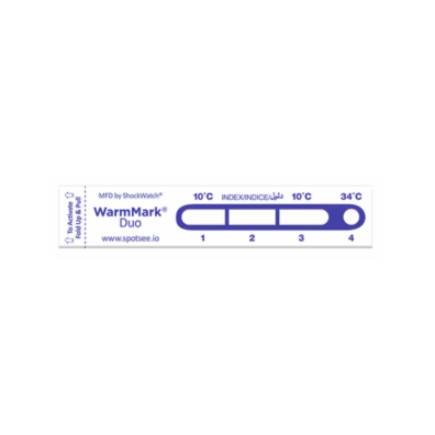 WarmMark Duo Ascending Time-Temp Indicator 10C & 34C SKU: WD 10-34