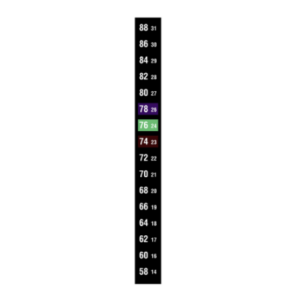16 EVENT LIQUID CRYSTAL REVERSIBLE THERMOMETERS RANGE B: 58-88F (10 PACK)