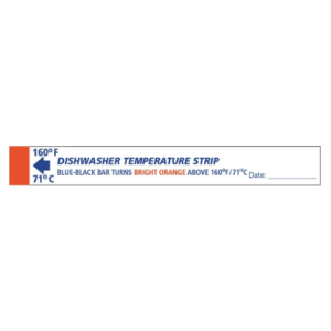 THERMOSTRIP DS DISHWASHER LABEL 160F (PACK 25)