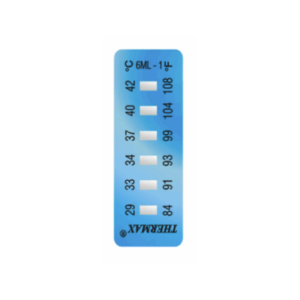 THERMAX 6 LEVEL MINI IRREVERSIBLE STRIP RANGE 1: 84-111F (10 PACK)