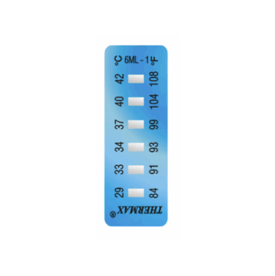 THERMAX 6 LEVEL MINI IRREVERSIBLE STRIP RANGE 1: 84-111F (10 PACK)