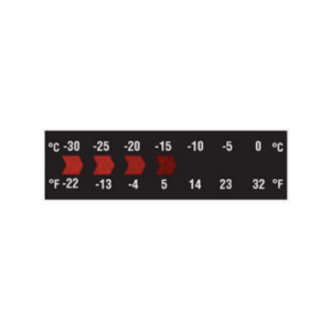 DIGITEMP HORIZONTAL SINGLE COLOR REVERSIBLE THERMOMETER RANGE: -22-32F (10 PACK)