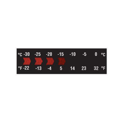 DIGITEMP HORIZONTAL SINGLE COLOR REVERSIBLE THERMOMETER RANGE: -22-32F (10 PACK)