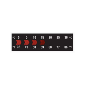 DIGITEMP HORIZONTAL SINGLE COLOR REVERSIBLE THERMOMETER RANGE: 32-86F (10 PACK)
