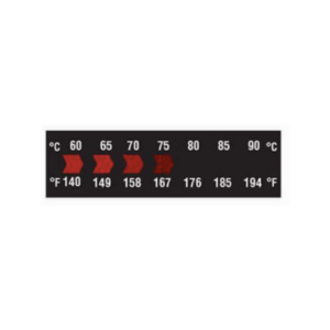 DIGITEMP HORIZONTAL SINGLE COLOR REVERSIBLE THERMOMETER RANGE: 140-194F (10 PACK)