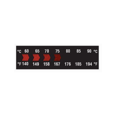 DIGITEMP HORIZONTAL SINGLE COLOR REVERSIBLE THERMOMETER RANGE: 140-194F (10 PACK)