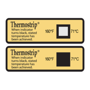 THERMOSTRIP DISHWASHER LABEL SINGLE 160F (PACK 24)