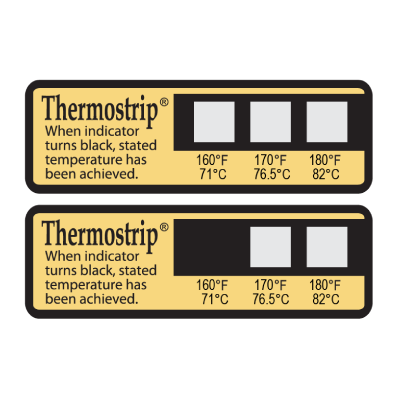 THERMOSTRIP DISHWASHER TRIPLE 160-180F (PACK 16)