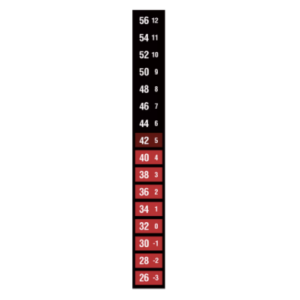 DIGITEMP VERTICAL SINGLE COLOR REVERSIBLE ROOM THERMOMETERS RANGE: 26-56F (10 PACK)