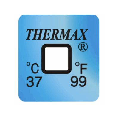 THERMAX SINGLE LEVEL IRREVERSIBLE LABELS 37C (50/PACK)