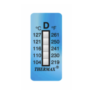 THERMAX 5 LEVEL IRREVERSIBLE STRIP RANGE D: 219-261F (10 PACK)