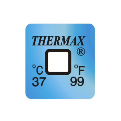 THERMAX SINGLE LEVEL IRREVERSIBLE LABELS 37C (50/PACK)