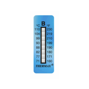 THERMAX 8 LEVEL IRREVERSIBLE STRIP RANGE B 160-230F (10 PACK)