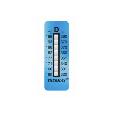THERMAX 8 LEVEL IRREVERSIBLE STRIP RANGE D 320-390F(10 PACK)
