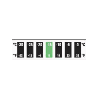 7 EVENT LIQUID CRYSTAL REVERSIBLE THERMOMETERS RANGE E: 194-248F(100 PACK)