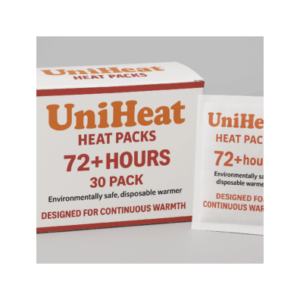 UniHeat Heat Packs - 30/box; 120/case - 72 Hour